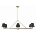 thumbnail image 1 of 6 Light Chandelier in Modern Style-14.75 inches Tall and 46 inches Wide-Vibrant Gold Finish Bailey Street Home 49-Bel-4956166, 1 of 1