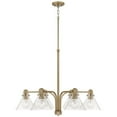 thumbnail image 1 of 6 Light Chandelier in Modern Style-25.25 inches Tall and 33 inches Wide-Aged Brass Finish Bailey Street Home 309-Bel-4652958, 1 of 1