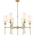 thumbnail image 1 of 6 Light Chandelier in Transitional Style-25.5 inches Tall and 38 inches Wide Bailey Street Home 372-Bel-4619969, 1 of 1