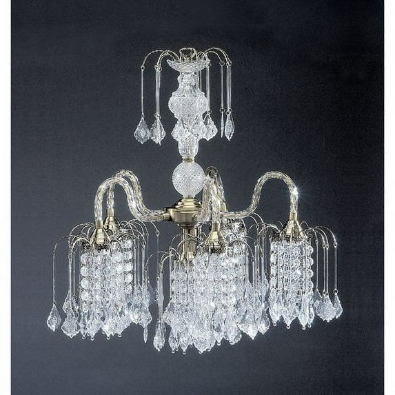 6-Light Crystal Chandelier