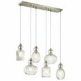 thumbnail image 1 of 6 Light Double Linear Pendant 12.25 inches Wide-Brushed Nickel Finish Bailey Street Home 147-Bel-2748799, 1 of 10