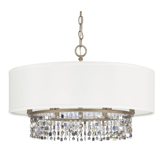 4216BG-544-CP-Capital Lighting-Harper - 6 Light Dual Mount Pendant     -Traditional Installation