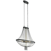 52048BKT-Kichler Lighting-Alexia - 6 Light Foyer Chandelier - With Traditional Inspirations - 39.5 Inches Tall By 13.5 Inches Wide