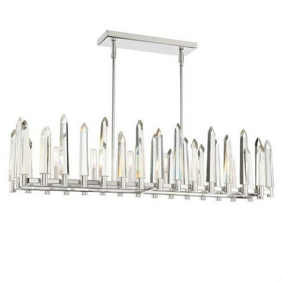 6 Light Linear Chandelier Bailey Street Home 49-Bel-4444310