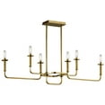 thumbnail image 1 of 6 Light Linear Chandelier In Mid-Century Modern Style-17.5 Inches Tall And 11 Inches Wide Kichler Lighting 43362Nbr, 1 of 2