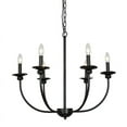 thumbnail image 1 of LNC 6-Light Modern Metal Chandelier Matte Black Finish for Dining Room,26"L x 26"W x 24"H, 1 of 14