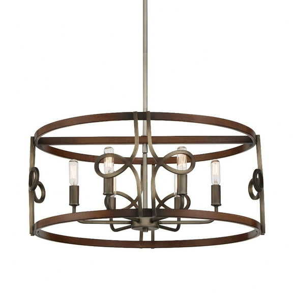 Minka Lavery - Yorkville - 6 Light Pendant-13 Inches Tall and 24 Inches Wide