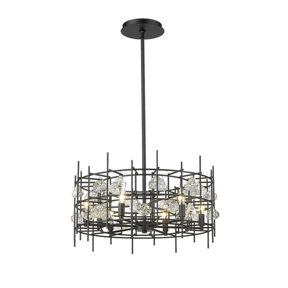 6 Light Pendant In Traditional Style-35 Inches Tall And 26 Inches Wide -Traditional Installation Z-Lite 346P26-Mb