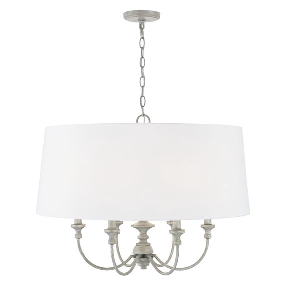 6 Light Pendant -Traditional Installation Capital Lighting 343061Py