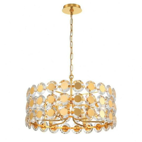 6 Light Pendant in Glam Style-14 inches Tall and 23.5 inches Wide Bailey Street Home 79-Bel-5037521