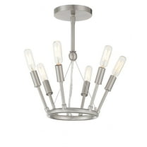 6 Light Semi-Flush Mount George Kovacs Lighting P1686-084
