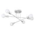 thumbnail image 1 of 6 Lights Chandelier Lighting, Semi Flush Mount Ceiling Light Fixture,Modern Ceiling Lamps for Kitchen Dining Living Room Bedroom, 1 of 6