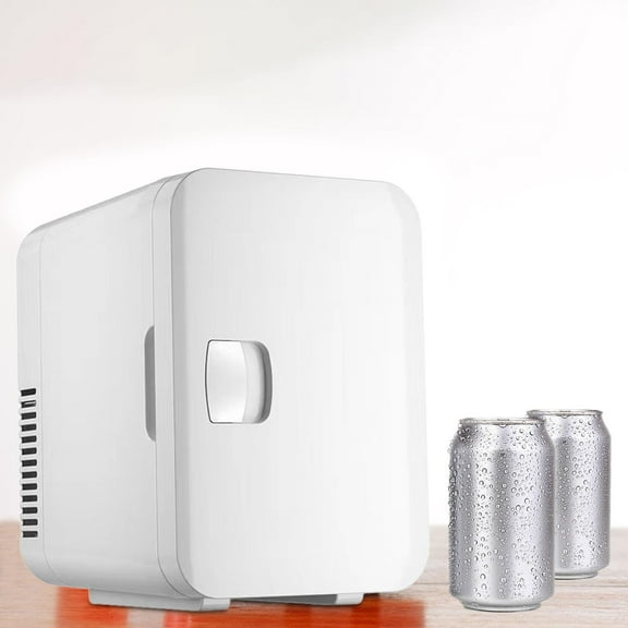6 Liters Mini Skincare Fridge Portable USB Refrigerator Compact 10x9.4x7inch White for Beverage Snacks Multifunctional Sturdy
