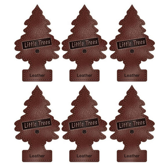 6 Little Trees Leather Scent Car Air Freshener Car Auto Office Home Hanging