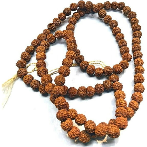6 MM PANCHMUKHI RUDRAKSH MALA / ROSARY & MANTRA JAP