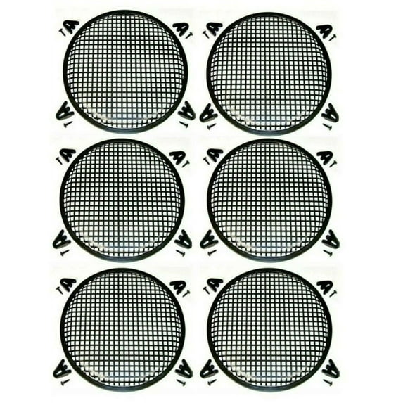 6 MR DJ DJS12 12" Subwoofer Speaker Metal Mesh Cover Waffle Speaker Grill Protect Guard DJ