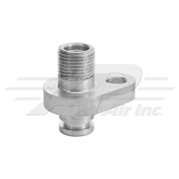 #6 Male Insert O-Ring to 0.606 Pilot, Condenser Pad Mount Manifold - INT/Navistar, Volvo