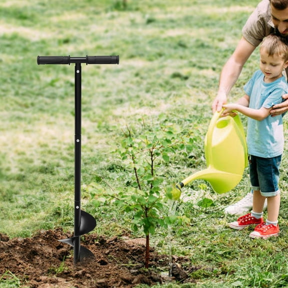 6" Manual Garden Fence Digging Drill Bit Spiral Drill Auger Post Hole Digger Bit