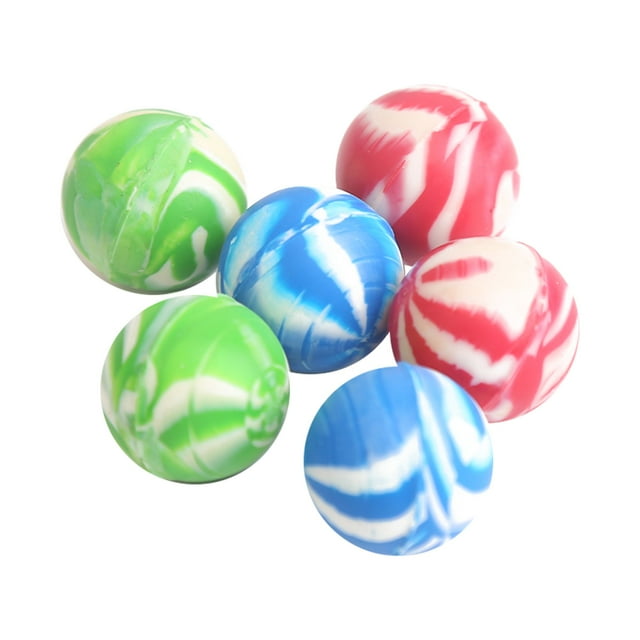 6 Marble Rubber Bouncy Balls, Multi Colors, Way to Celebrate! Party