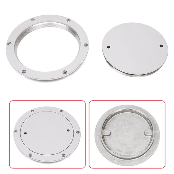 6 Marine 316 Stainless Steel Deck Plate Round Inspection Hatch Access Boat