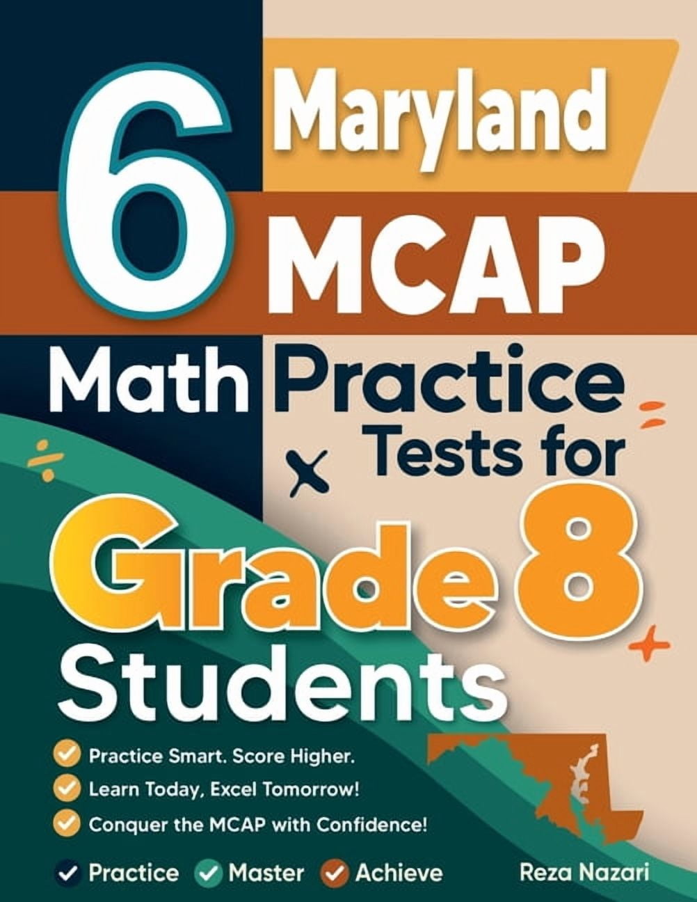 6 Maryland MCAP Math Practice Tests for Grade 8 Students: A Complete ...