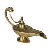 6" Metal Brass Aladdin Lamp, by DecMode