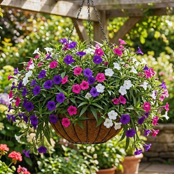 6 Mexican Petunia Plants Live, Petunia Flower Live Plants for Gardening, 5 to 7 Inc in Height (Mix)