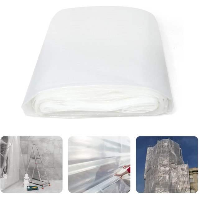 6 Mil Clear Plastic Sheeting, HeavyDuty Plastic Sheet, Polyethylene