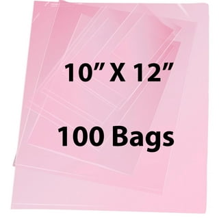 Amiff Zip Bags 6 x 8, Pack of 100 Clear Plastic Jewelry Bags with Zipper,  2 Mil Thick Polyethylene Sealable Bags, Self Lock Plastic Baggies, Heavy  Duty Resealable Plastic Bags, Small Pill