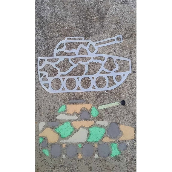 6 Military Vehicle Stencil Stylz/Camouflage coloring