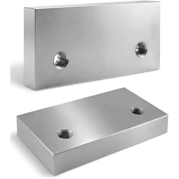 6" Milling Vise Jaws Compatible with Kurt-Style GMT-Style and Similar Vises, 2-Pack Aluminum Alloy
