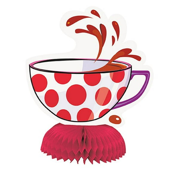 6" Mini Alice in Wonderland Tea Party Centerpiece Decorations, 4-Count