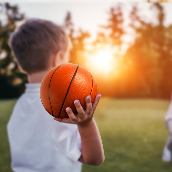 6- Mini Balls Set for 3+ Years - First Sports Kit with Soft Foam Soccer, Tennis, Basketball, Football, Baseball & Volleyball - /Outdoor Play for &, Motor Skills Development Gift (3.5 Balls)