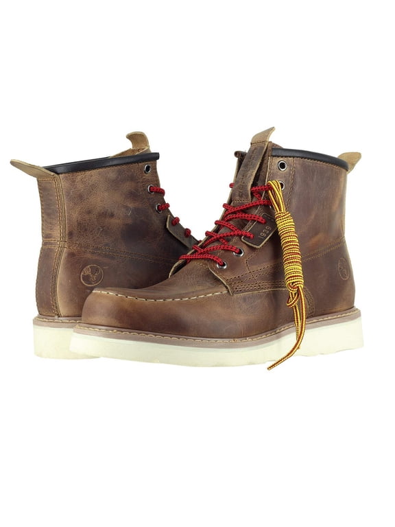 6 Moc Toe Work Boots for Men Soft Toe Boots Vibram EVA Outsole EH Rated 200-2