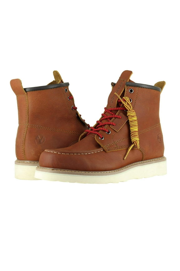 6” Moc Toe Work Boots for Men – Soft Toe Boots – Vibram EVA Outsole – EH Rated 200-2