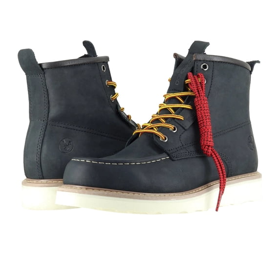 6” Moc Toe Work Boots for Men – Soft Toe Boots – Vibram EVA Outsole – EH Rated 200-2