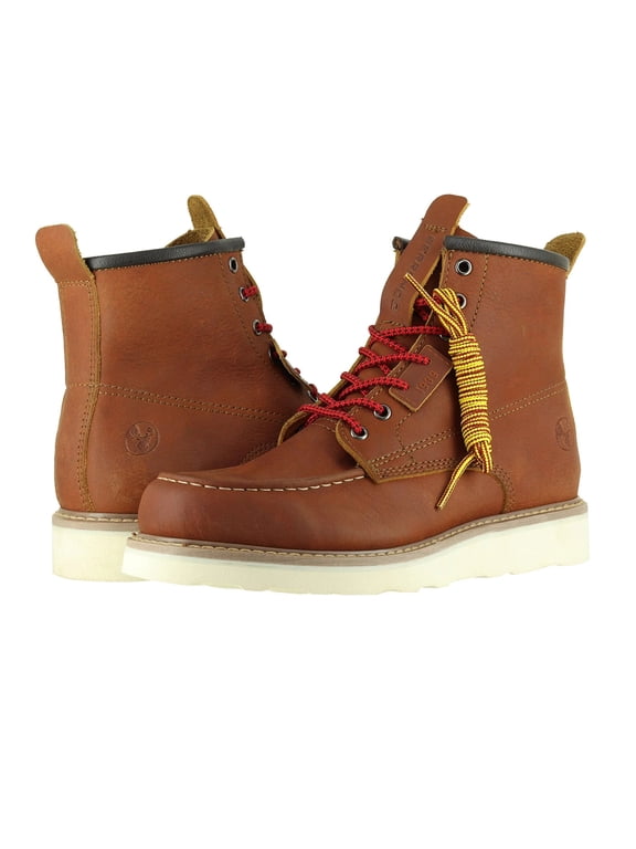 6 Moc Toe Work Boots for Men Wedge Steel Toe Boots Vibram EVA Outsole EH Rated 200-1