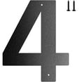 thumbnail image 1 of 6" Modern Address House Numbers for Outside - Easy to Install 3D Matte Black Acrylic Individual Numbers for Address on House, Weatherproof No Rustharlik, 1 of 7
