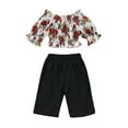 thumbnail image 1 of 6 Months Baby Girls Clothes 9 Months Girls 2PCS Summer Outfits Set Infant Girls Short Sleeve Top Shorts Set Red, 1 of 7