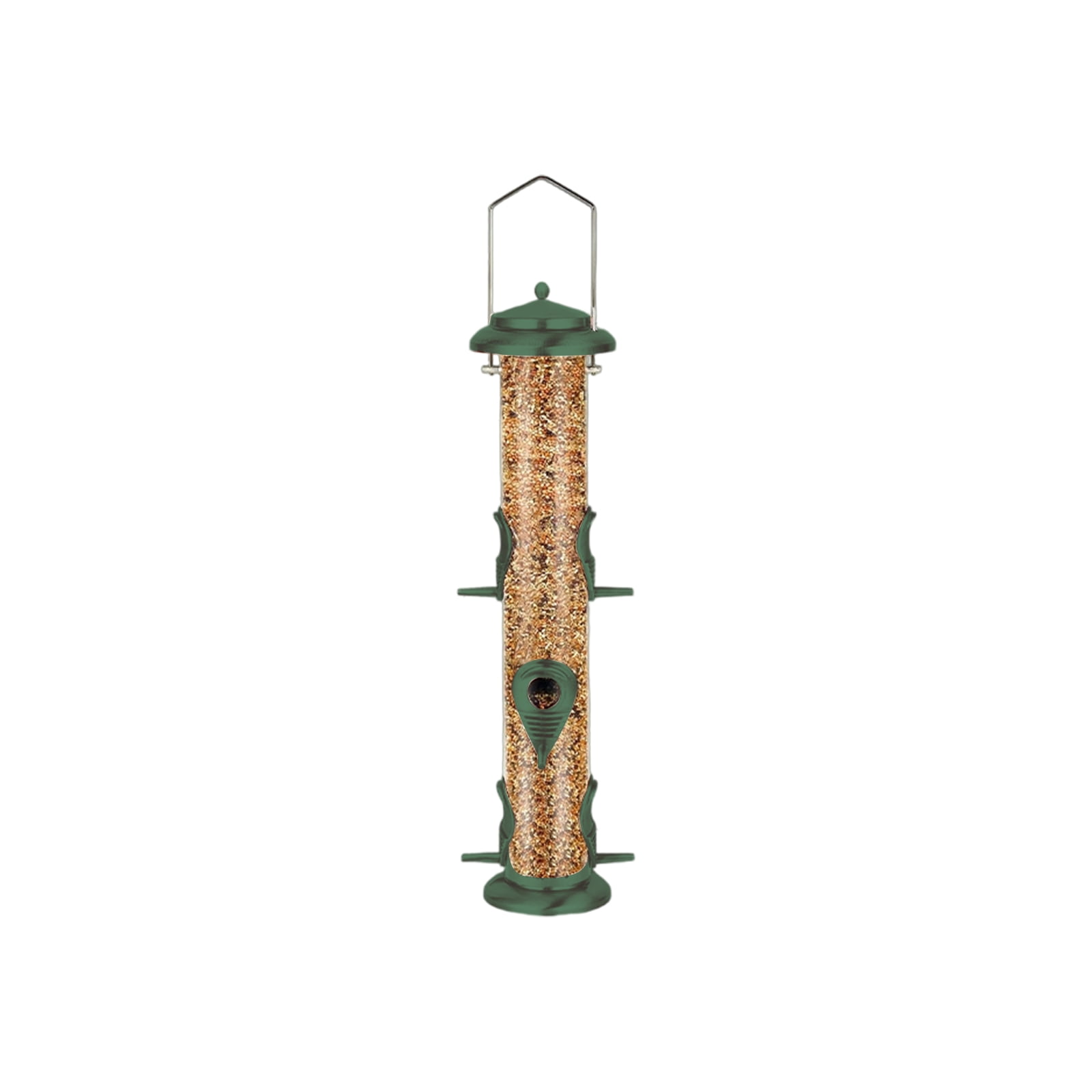 6-Mouth Bird Feeder Metal and Transparent Bird Feeder, Hummingbird Feeder, Bird Feeder, Bird Feeder for Outdoors Hanging, Window Bird Feeder