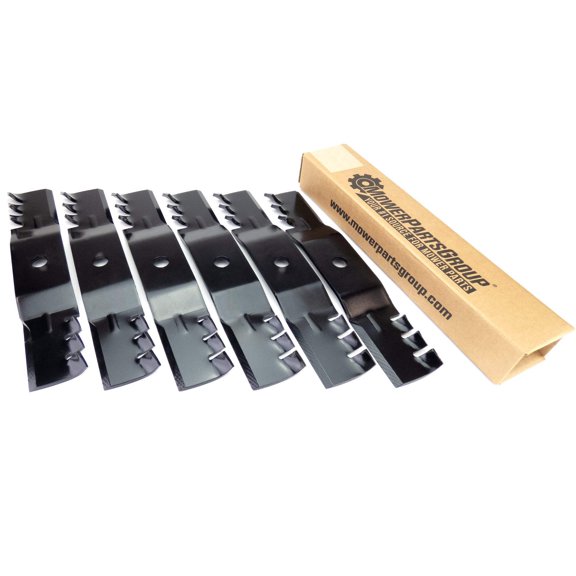 (6) Mulching Blades for John Deere 48" 7-Iron Deck M136194