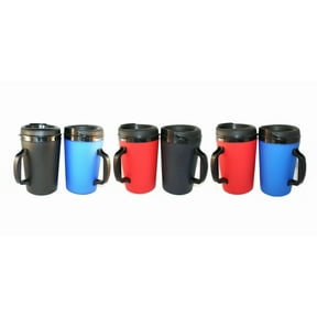 Two 20oz. Foam Insulated Wide Body Thermoserv Mugs Cups Two 20oz Foam  Insulated Wide Body ThermoServ Mugs  Double Wall, Microwave & Dishwasher  Safe, Blue & Green Insulated Mugs