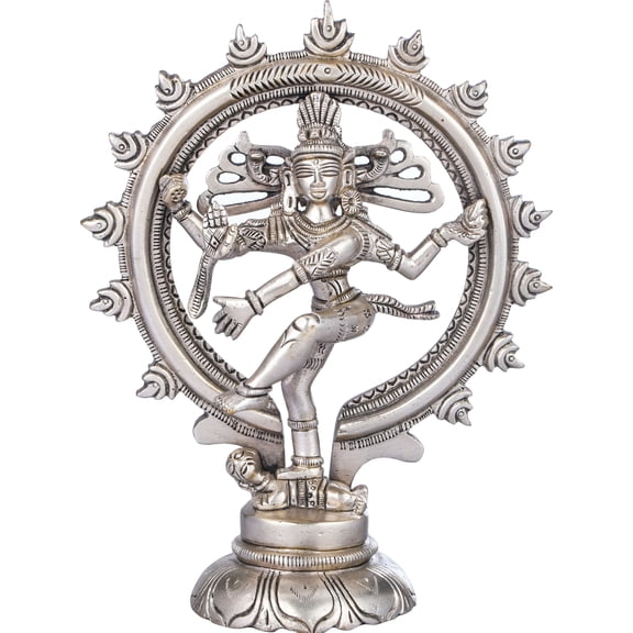 6" Nataraja Statue In Brass | Handmade Idols | Made In India