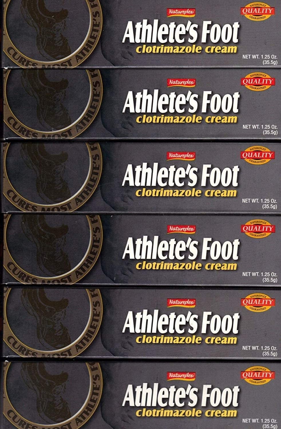 6 Natureplex Athlete's Foot Antifungal Cream Clotrimazole 1 Jock Itch, 1.25oz