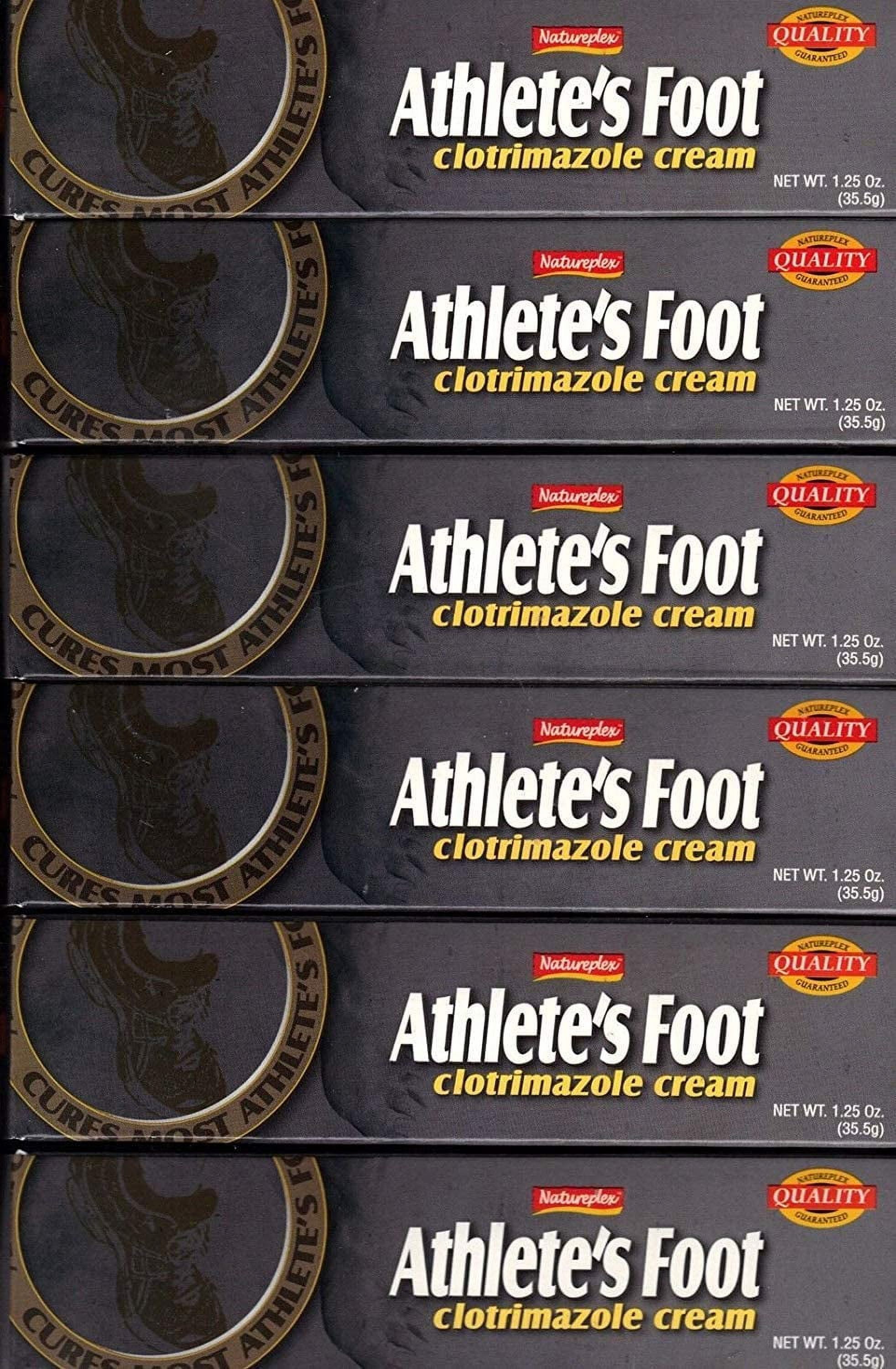 6 Natureplex Athlete's Foot Antifungal Cream Clotrimazole 1% Jock Itch, 1.25oz