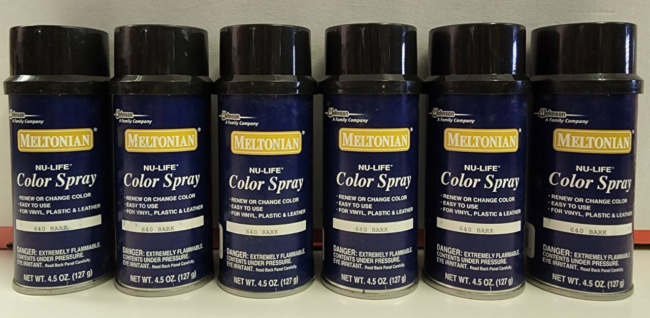 6 New Meltonian BARK Nu-Life Color Spray 4.5 Ounces Vinyl Plastic Leather