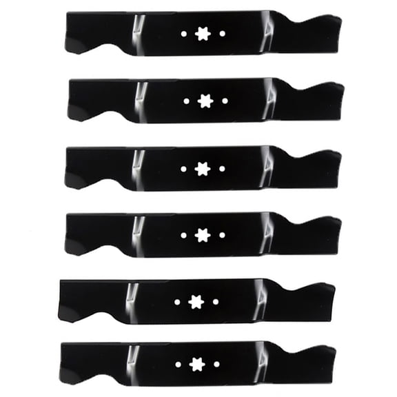 CUB CADET 942-0677B 18.5" High Lift Blades 6-Pack GT1054 GT1554 RZT54 54" Decks