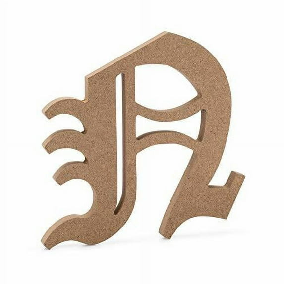 6" Old English Wooden Letters - Premium MDF Wood Wall Letters