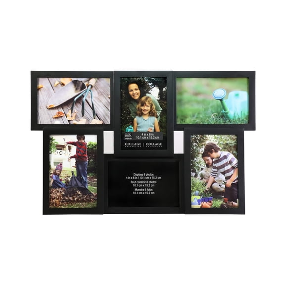 Studio Decor 6 Opening 4" x 6" Collage Frame