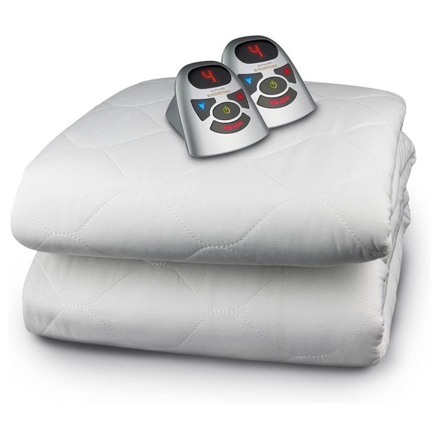 6 Ounce Quilted Electric Heated Mattress Pad with Digital Controller